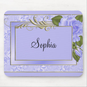 Tapis De Souris Roses violets