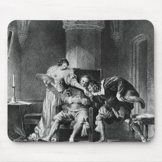Tapis De Souris Rosine, Bartholo, compte Almaviva (Devant)