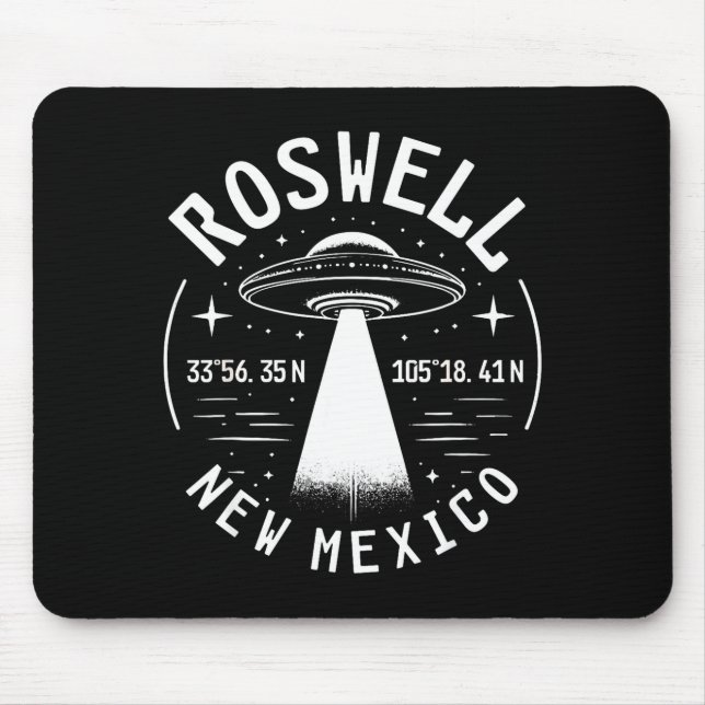 Tapis De Souris Roswell New Mexico Alien Ufo Area 51  (Devant)