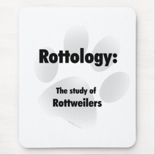 Tapis De Souris Rottology; Étude des Rottweilers, Rottweiler, Rott