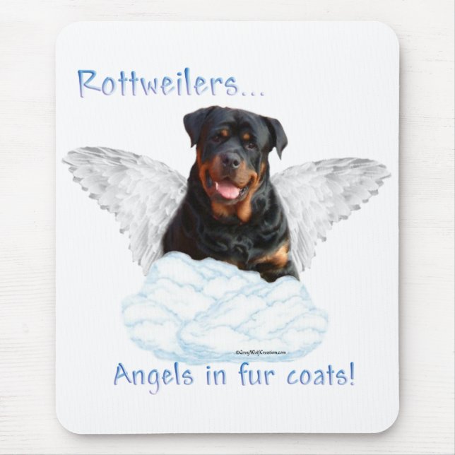 Tapis De Souris Rottweiler Angel (Devant)