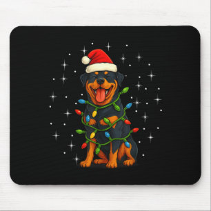 Tapis De Souris Rottweiler Chien Noël Pj Pyjama Hommes Femmes Pjs