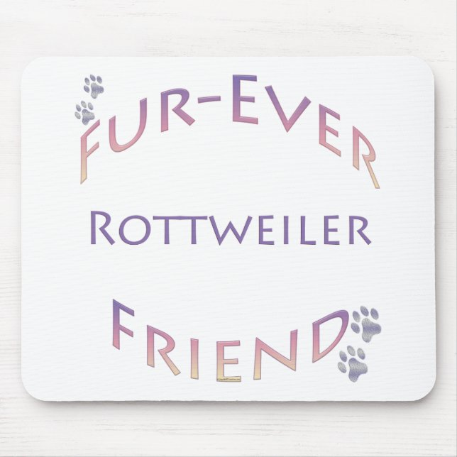 Tapis De Souris Rottweiler Furever Friend (Devant)