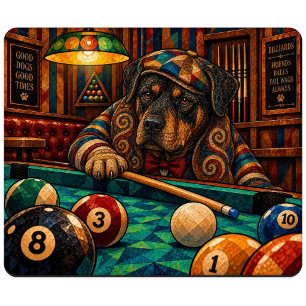Tapis De Souris Rottweiler, Mosaïque Géométrique