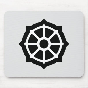 Tapis De Souris Roue du Dharma (bouddhisme, hindouisme)