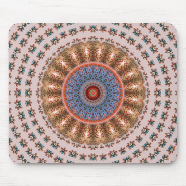 Tapis De Souris Roue Mandala Marron... (Devant)