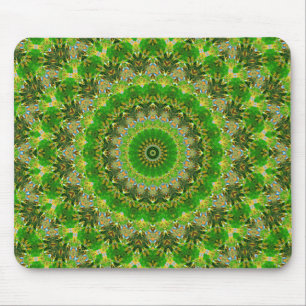 Tapis De Souris Roue Mandala Verte