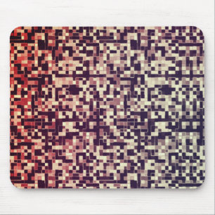 Tapis De Souris Rouge à brun, carrelage ou petit carré type pixell