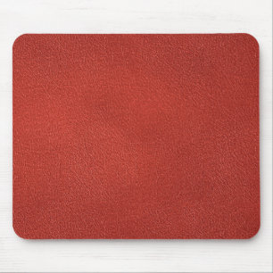 Tapis De Souris Rouge Brown Faux cuir look Modèle Élégant