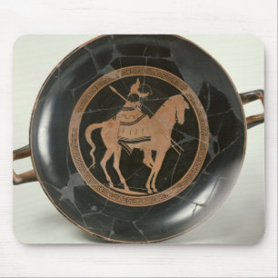 Tapis De Souris Rouge-chiffre representation de grenier de tasse