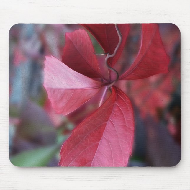 Tapis De Souris Rouge d'automne (Devant)