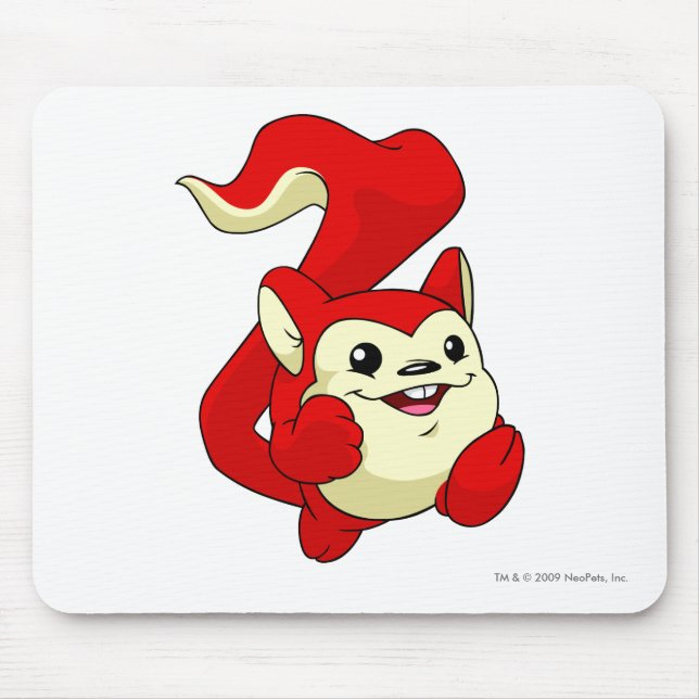 Tapis De Souris Rouge de Meerca (Devant)