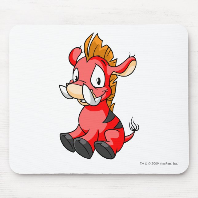 Tapis De Souris Rouge de Moehog (Devant)