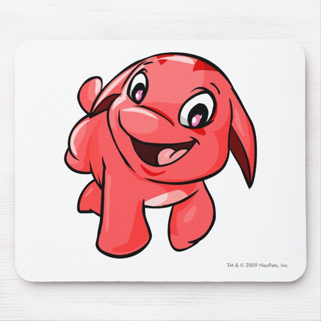 Tapis De Souris Rouge de Pooogle (Devant)