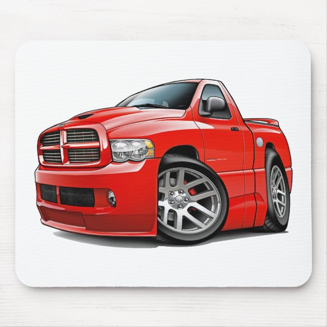 Tapis De Souris Rouge de RAM de Dodge SRT10 (Devant)