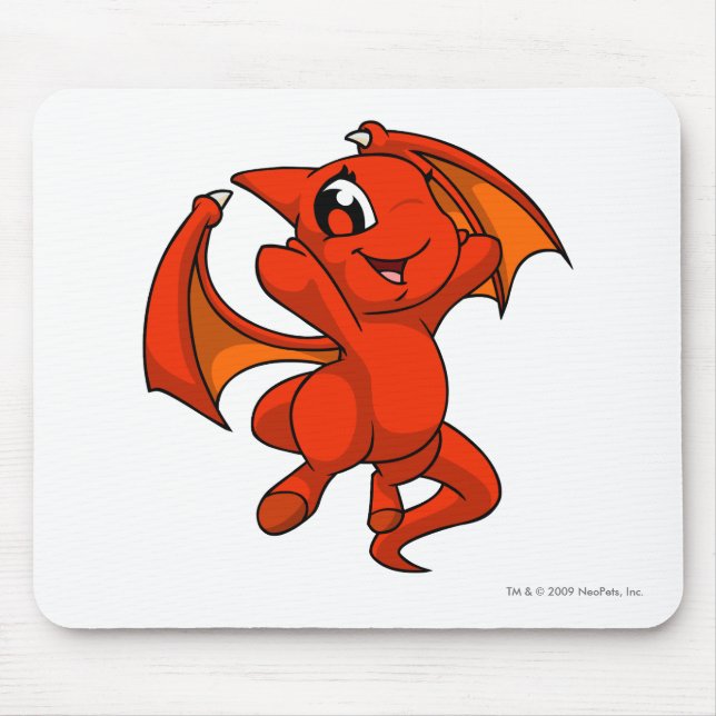 Tapis De Souris Rouge de Shoyru (Devant)