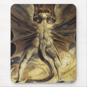 Tapis De Souris Rouge Dragon mousepad