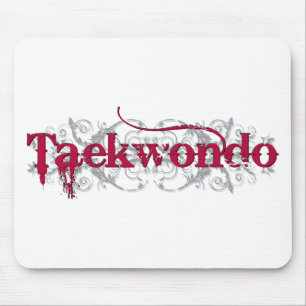 Tapis De Souris Rouge du Taekwondo