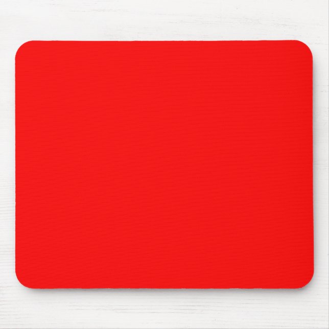 Tapis De Souris Rouge FF0000 (Devant)