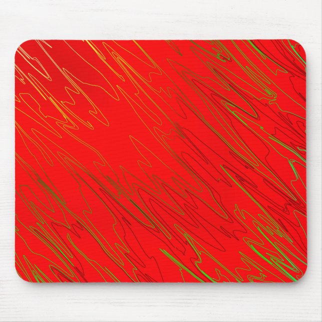 Tapis de souris rouge marbré (Devant)