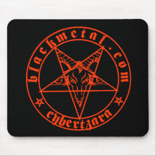 Tapis De Souris Rouge Mousepad de Baphomet