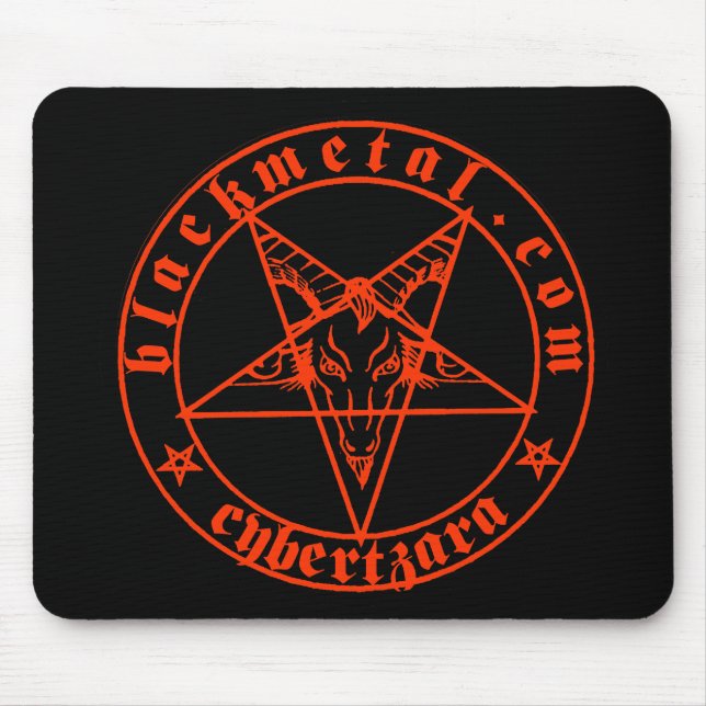 Tapis De Souris Rouge Mousepad de Baphomet (Devant)