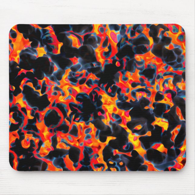 Tapis De Souris Rouge noir jaune (Devant)
