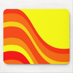 Tapis De Souris Rouge orange et jaune