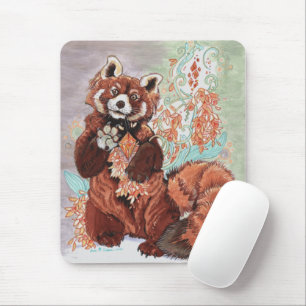 Tapis De Souris Rouge Panada Crystaline Vibes Art
