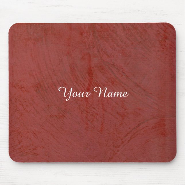 Tapis De Souris Rouge Uni (Devant)