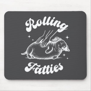 Tapis De Souris Roulants Fatties Chien Dachshund Herbe Chien Sauci