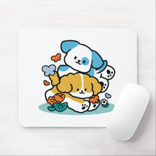 Tapis De Souris Rouler En Mai Comme De Joyeux Pups - Mignonne Chie