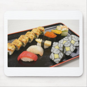 Tapis De Souris Roulés de Sushi Gingembre Wasabi Sésame Cuisine Ja
