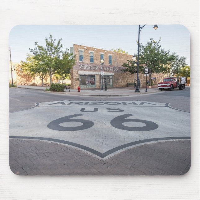 Tapis De Souris Route 66, Winslow Arizona (Devant)