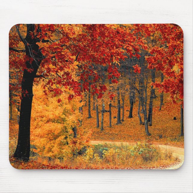 Tapis De Souris Route d'automne (Devant)