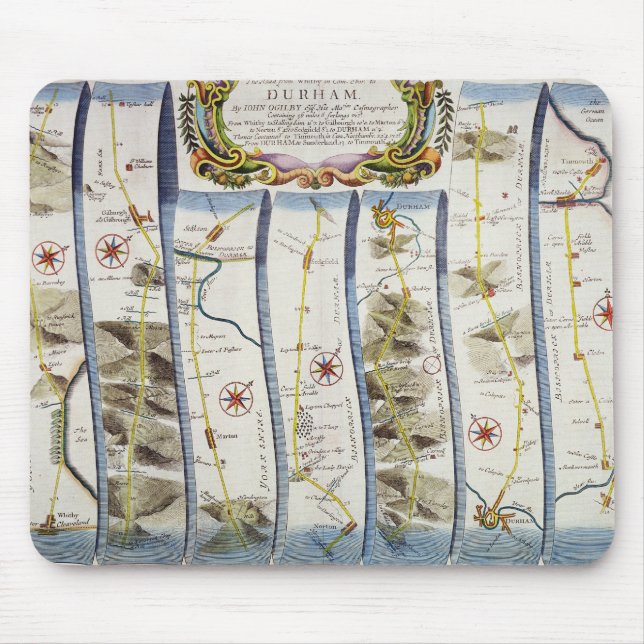 Tapis De Souris Route de Whitby vers Durham (Devant)