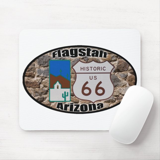 Tapis De Souris Route historique US 66 Flagstaff Arizona (Avec souris)