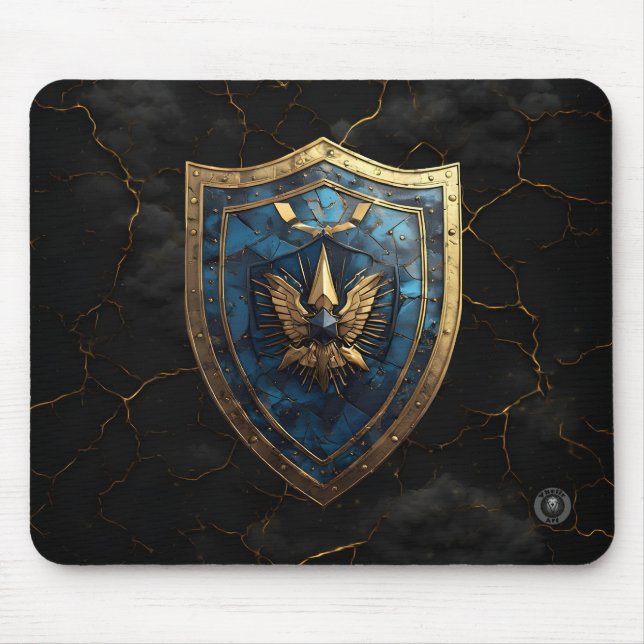 Tapis De Souris Royal Blue Eagle Crest Gaming (Devant)