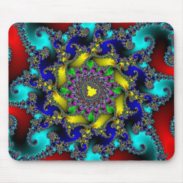 Tapis de souris royal de fractale (Devant)