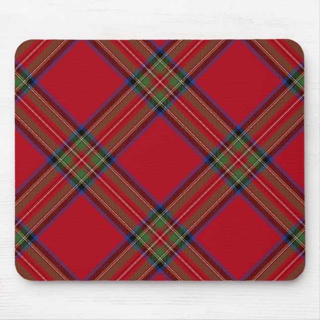 Tapis de souris royal de plaid de tartan de (Devant)
