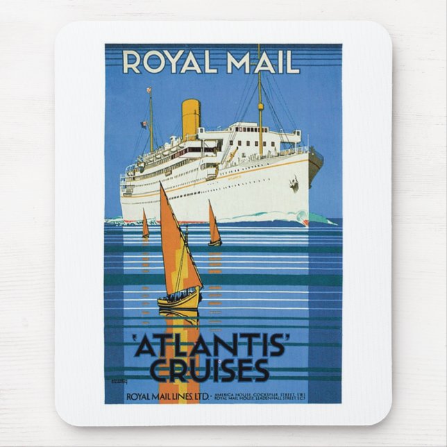 Tapis De Souris Royal Mail "Atlantis Cruises" (Devant)
