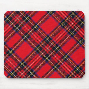Tapis De Souris Royal Stewart tartan rouge noir plaid