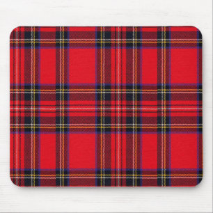 Tapis De Souris Royal Stewart tartan rouge noir plaid