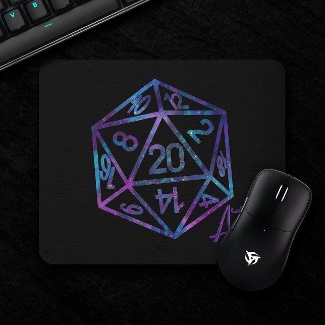 Tapis De Souris RPG Crit AF | Nebula Fantasy Tabletop Gamer Dice (Créateur téléchargé)