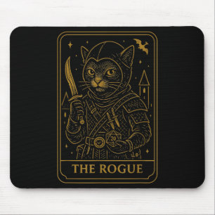 Tapis De Souris Rpg Gamer Rogue D20 Dice Nerdy Geek Chat Hommes Fe