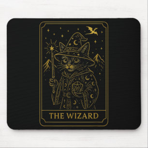Tapis De Souris Rpg Gamer Wizard D20 Dice Nerdy Geek Chat Hommes F
