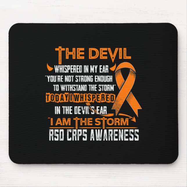 Tapis De Souris Rsd Crps Conscience Je Suis Le Diable De La Tempêt (Devant)