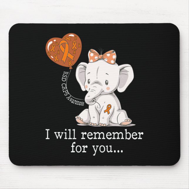 Tapis De Souris Rsd Crps Sensibilisation Eléphant (Devant)