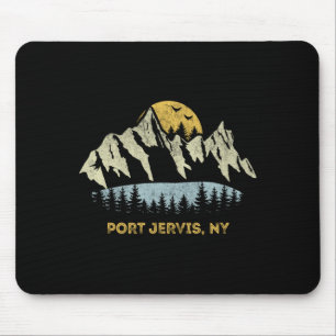 Tapis De Souris Rt Jervis New York Montagne Coucher de soleil Leve