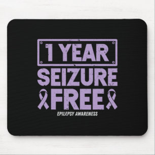 Tapis De Souris Ruban 1 an sans crise d'épilepsie sensibilisation 